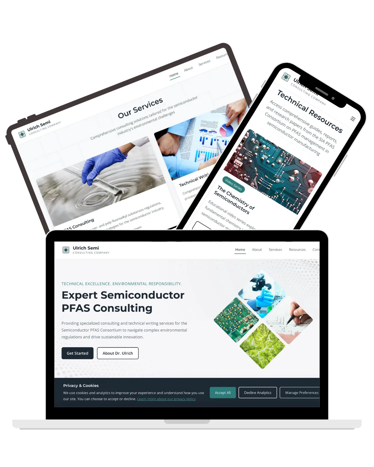 Ulrich Semi Consulting website preview