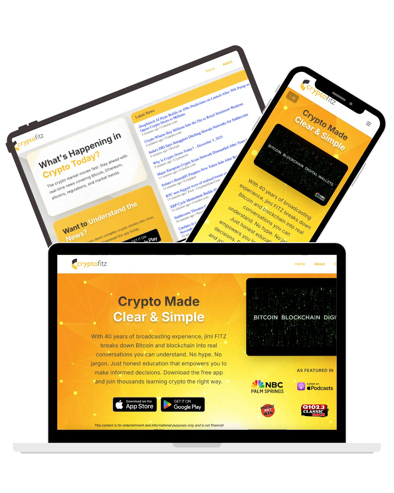 CryptoFitz website preview